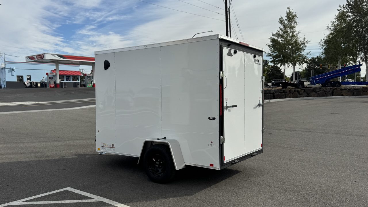 New 2027 Look Trailers 6 x 10 ST DLX Flat Top V-Nose 3K Cargo / Enclosed Trailer