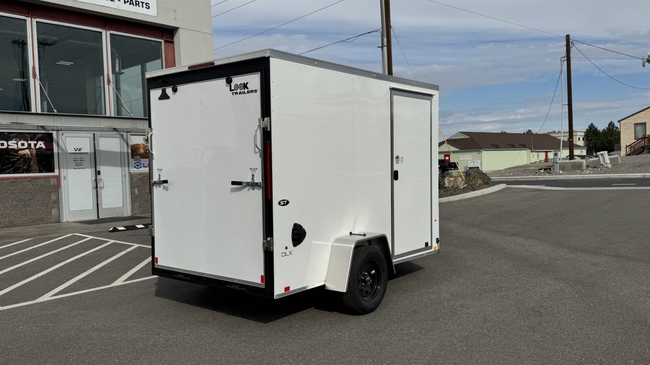 New 2027 Look Trailers 6 x 10 ST DLX Flat Top V-Nose 3K Cargo / Enclosed Trailer