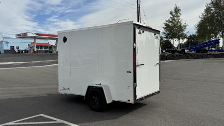 New 2027 Look Trailers 6 x 10 ST DLX Flat Top V-Nose 3K Cargo / Enclosed Trailer