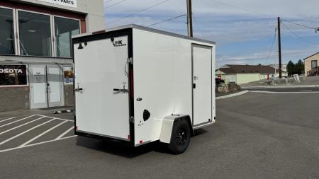 New 2027 Look Trailers 6 x 10 ST DLX Flat Top V-Nose 3K Cargo / Enclosed Trailer