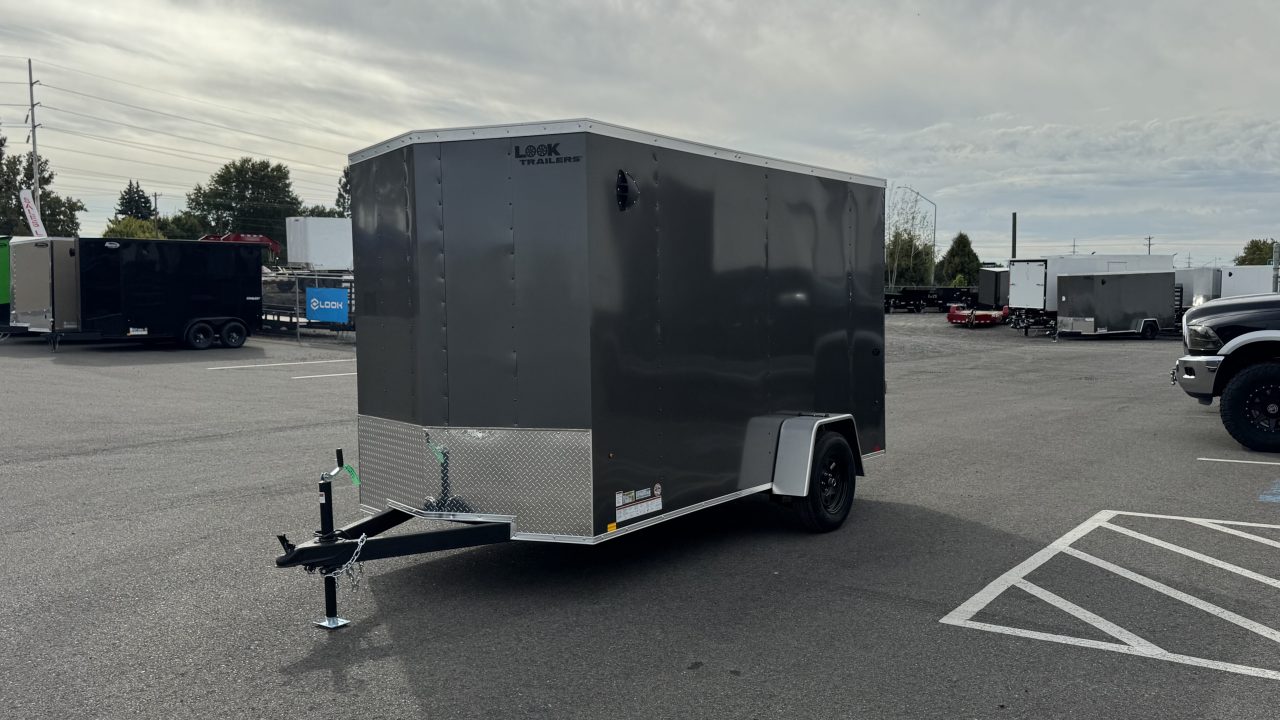 New 2027 Look Trailers 6 x 12 ST DLX Flat Top V-Nose 3K Cargo / Enclosed Trailer