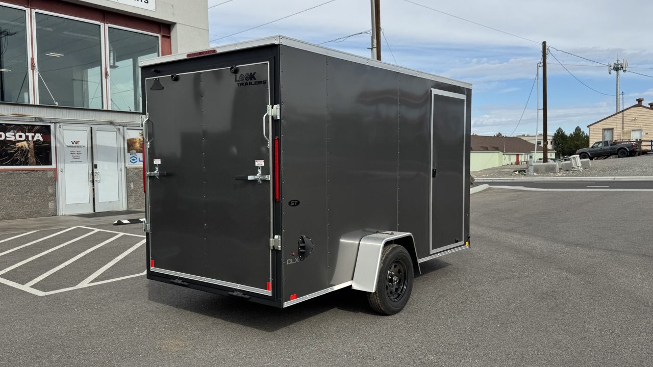 New 2027 Look Trailers 6 x 12 ST DLX Flat Top V-Nose 3K Cargo / Enclosed Trailer