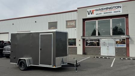 New 2027 Look Trailers 6 x 12 ST DLX Flat Top V-Nose 3K Cargo / Enclosed Trailer