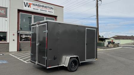 New 2027 Look Trailers 6 x 12 ST DLX Flat Top V-Nose 3K Cargo / Enclosed Trailer