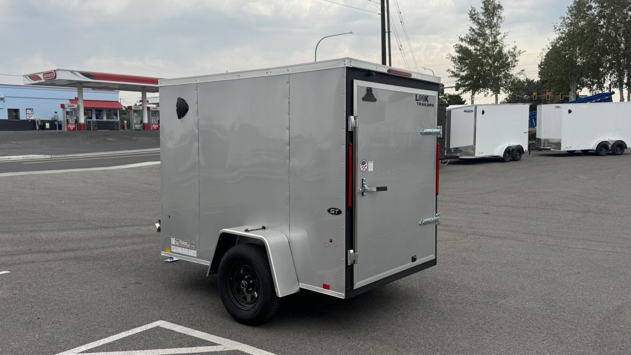 New 2027 Look Trailers 5X8 ST DLX FLAT TOP V-NOSE 3K Cargo / Enclosed Trailer