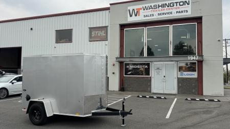 New 2027 Look Trailers 5X8 ST DLX FLAT TOP V-NOSE 3K Cargo / Enclosed Trailer