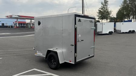 New 2027 Look Trailers 5X8 ST DLX FLAT TOP V-NOSE 3K Cargo / Enclosed Trailer