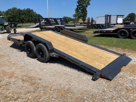 New 2027 MAXX-D 83x22 TANDEM 16K W/ 6' STATIONARY DECK, 16' TILT DECK & TOOLBOX Tilt Trailer