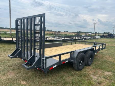 New 2027 Lamar 83x18 Tandem 10K Utility w/ 2' Dove & 5' Ramp Gate