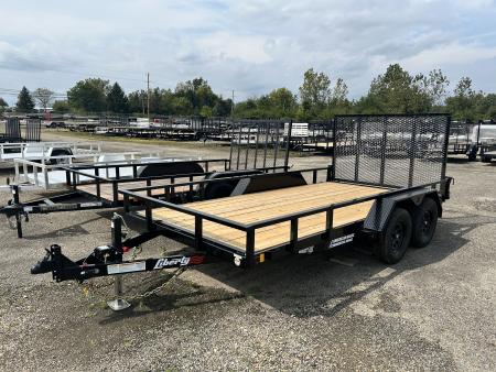 New 2027 Liberty 7 X 14 FT UTILITY TRAILER TUBE RAIL HD SPRING ASSIST RAMP