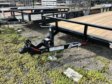 New 2027 Liberty 7 X 20 FT UTILITY TRAILER TUBE RAIL HD SPRING ASSIST RAMP