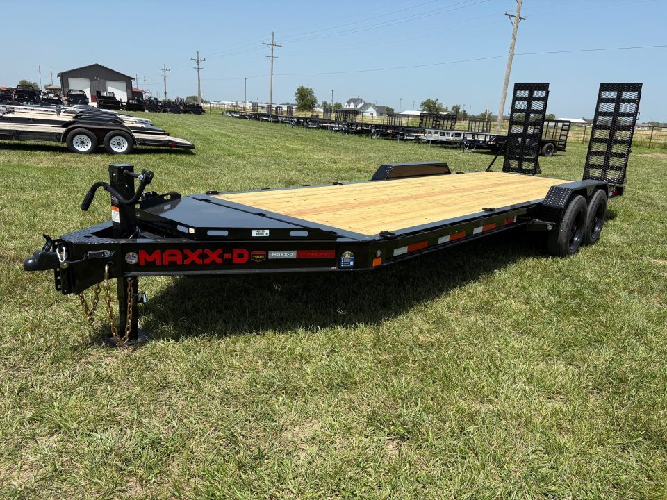 New 2027 MAXX-D 83x22 Tandem 17.5K Equipment Trailer W/ Stand Up Ramps