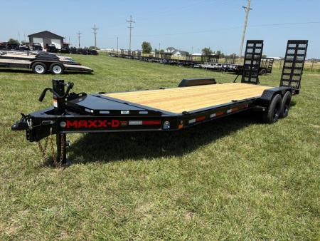 New 2027 MAXX-D 83x22 Tandem 17.5K Equipment Trailer W/ Stand Up Ramps