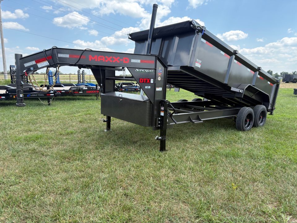 New 2027 MAXX-D 83x16 Tandem 18K Telescopic Dump Trailer W/ 3' Sides & Wireless Remote