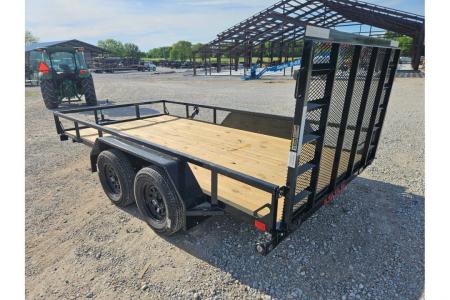 New 2026 Load Trail 83X14 TANDEM 7K TUBE TOP UTILITY W/4' SPRING GATE