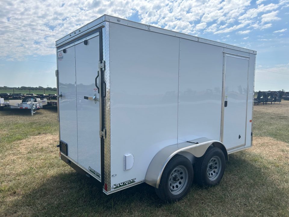 New 2027 Rock Solid 6x12 Tandem Cargo 2/ Ramp Door, .080 Sheeting, & 6'6" Interior Height