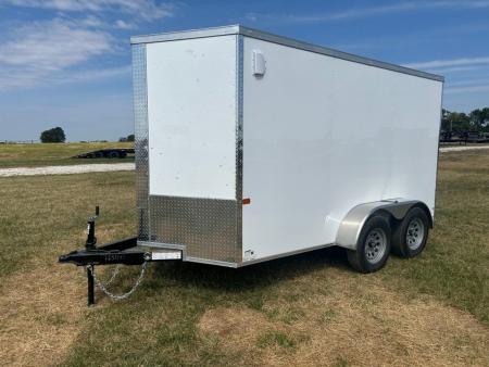 New 2027 Rock Solid 6x12 Tandem Cargo 2/ Ramp Door, .080 Sheeting, & 6'6" Interior Height