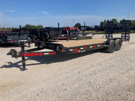 New 2027 MAXX-D 83x24 TANDEM 14K EQUIPMENT W 2' DOVE, STAND UP RAMPS & TOOLBOX Equipment Trailer