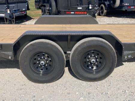 New 2027 MAXX-D 83x24 TANDEM 14K EQUIPMENT W 2' DOVE, STAND UP RAMPS & TOOLBOX Equipment Trailer