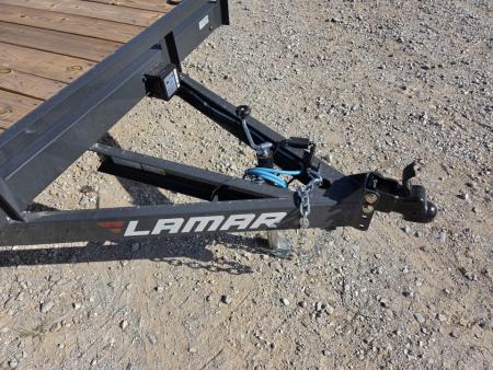 New 2027 Lamar 83X18 TANDEM 7K CAR HAULER W/2' STEEL DOVE & SLIDE OUT RAMPS