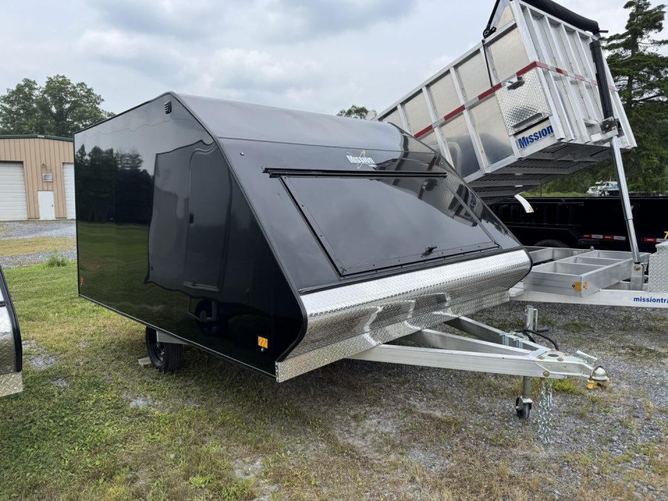 New 2027 Mission MFS 102X12 CROSSOVER Snowmobile Trailer CALIBER PACKAGE OF TRACK MATS AND SKI GUIDES