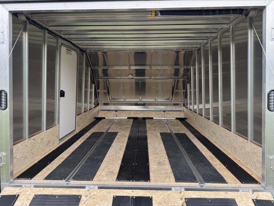 New 2027 Mission MFS 102X12 CROSSOVER Snowmobile Trailer CALIBER PACKAGE OF TRACK MATS AND SKI GUIDES