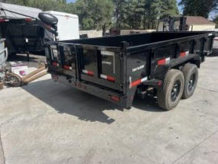 New 2026 Top Hat Trailers 7X16 Dump Trailer 14K Low profile tarp, ramps - 255120