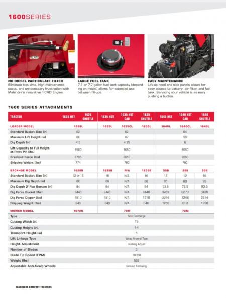 New 2026 Mahindra 1626 TL Tractor