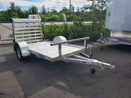 New 2027 ALCOM 5X10 ALUMINUM FRAME Utility Trailer