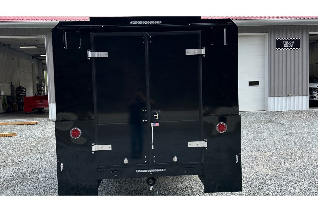 New Dura Mag Truck Bodies S-Series Aluminum Canopy Service Body 84"ca Cab and Chassis DRW Gloss Black