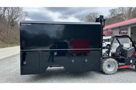 New Dura Mag Truck Bodies S-Series Aluminum Canopy Service Body 84"ca Cab and Chassis DRW Gloss Black