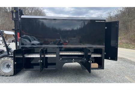 New Dura Mag Truck Bodies S-Series Aluminum Canopy Service Body 84"ca Cab and Chassis DRW Gloss Black
