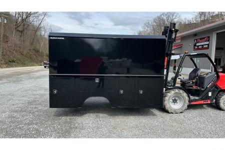 New Dura Mag Truck Bodies S-Series Aluminum Canopy Service Body 84"ca Cab and Chassis DRW Gloss Black