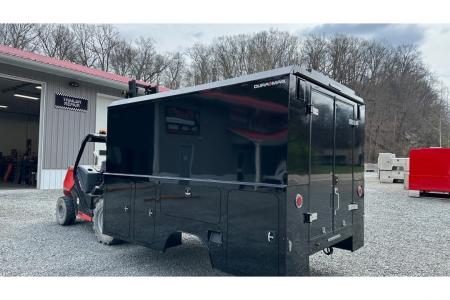 New Dura Mag Truck Bodies S-Series Aluminum Canopy Service Body 84"ca Cab and Chassis DRW Gloss Black