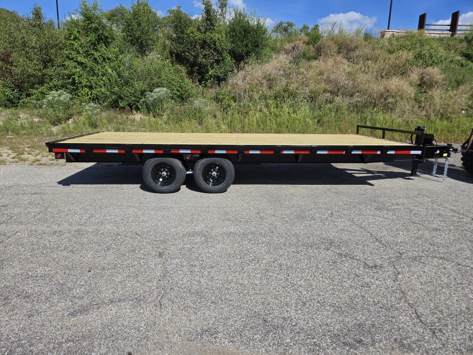 New 2027 Quality Steel and Aluminum 101" x 20' 10K Flatbed Deckover Trailer #272571 Flatbed Trailer