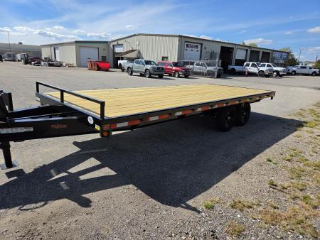 New 2027 Quality Steel and Aluminum 101" x 20' 10K Flatbed Deckover Trailer #272571 Flatbed Trailer