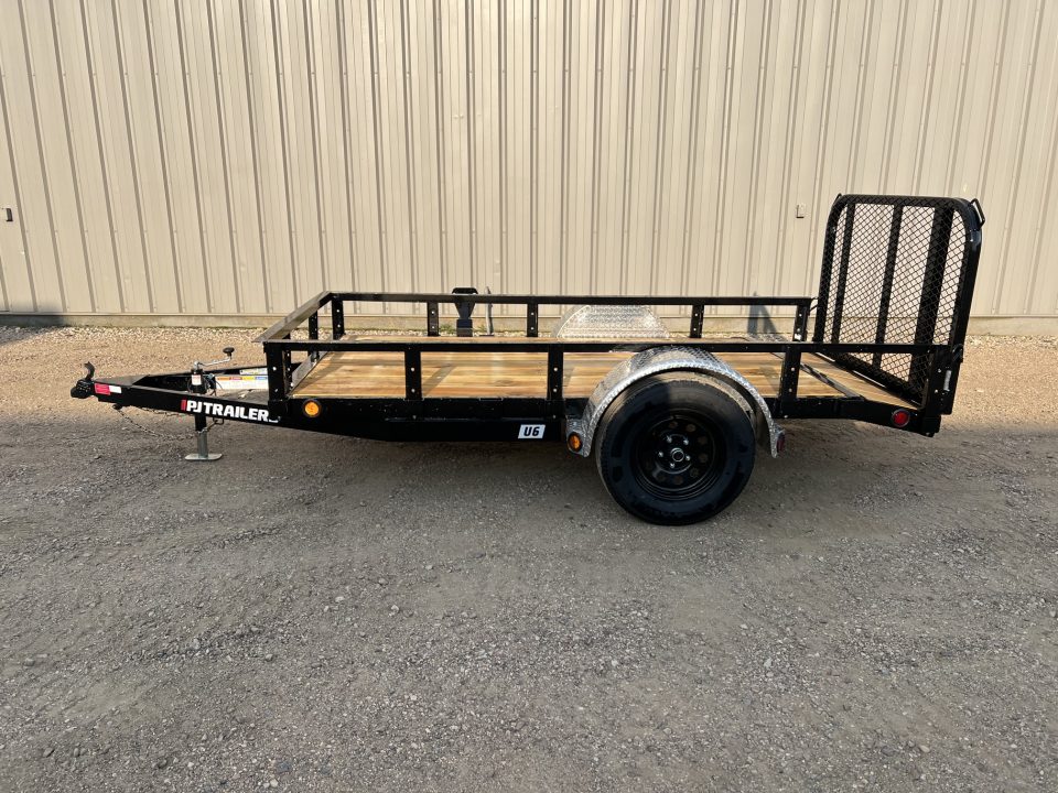 New 2027 PJ Trailers 10' Utility U6 Utility Trailer
