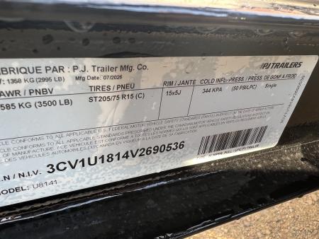 New 2027 PJ Trailers 14' ATV Utility U8 Utility Trailer
