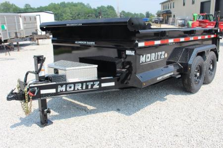 New 2027 Moritz 6' 10  x 12' Heavy Commercial DLH Series Dump Trailer - 14000# GVW