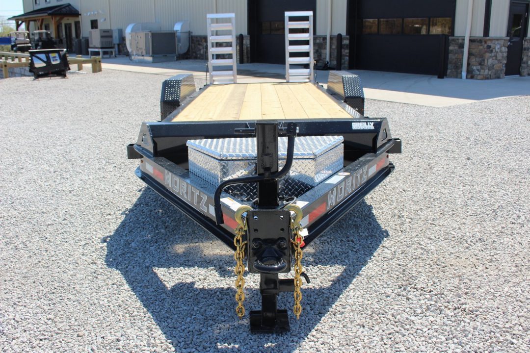 New 2027 Moritz 7' x 22' Low Pro - Aluminum Ramps - Equipment Trailer - 16000# GVW
