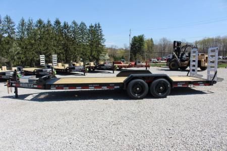 New 2027 Moritz 7' x 22' Low Pro - Aluminum Ramps - Equipment Trailer - 16000# GVW