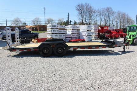 New 2027 Moritz 7' x 22' Low Pro - Aluminum Ramps - Equipment Trailer - 16000# GVW