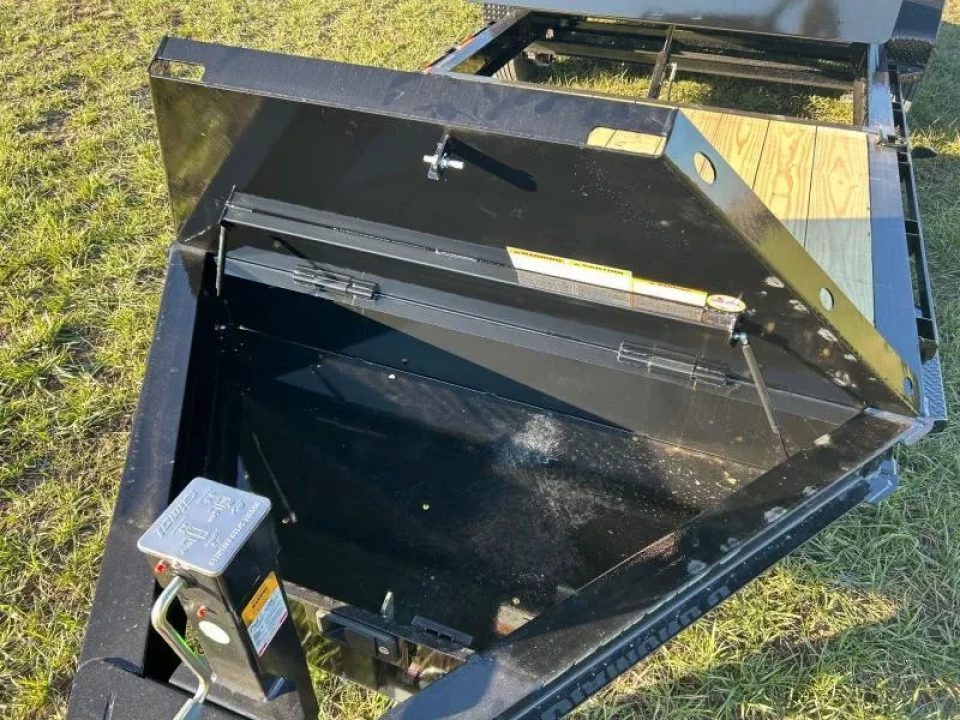 New 2027 Diamond C Trailers 82x22 Tandem 14.9K Gravity Tilt w/ 6' Stationary Deck & HD Tool Box Tilt Trailer