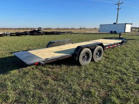 New 2027 Diamond C Trailers 82x22 Tandem 14.9K Gravity Tilt w/ 6' Stationary Deck & HD Tool Box Tilt Trailer