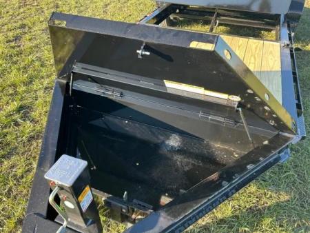 New 2027 Diamond C Trailers 82x22 Tandem 14.9K Gravity Tilt w/ 6' Stationary Deck & HD Tool Box Tilt Trailer