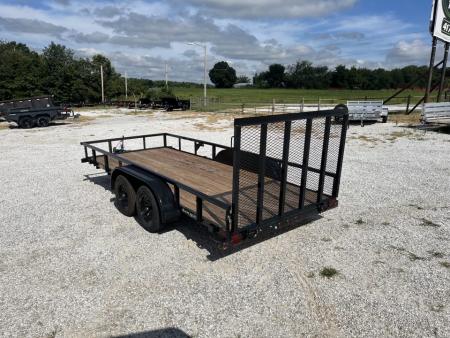 New 2027 Big Tex Trailers 60PI TANDEM UTILITY W/ 4' RAMP GATE/ 77X14