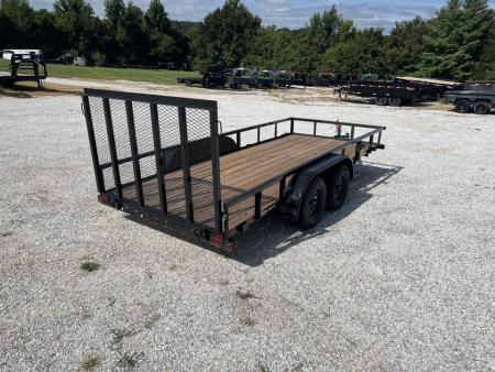 New 2027 Big Tex Trailers 60PI TANDEM UTILITY W/ 4' RAMP GATE/ 77X14