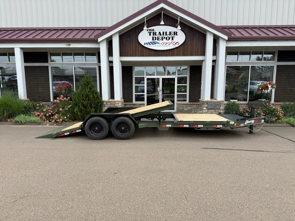 New Liberty 6'11" x 22' Split Deck I-Beam Tilt Trailer 17.5K