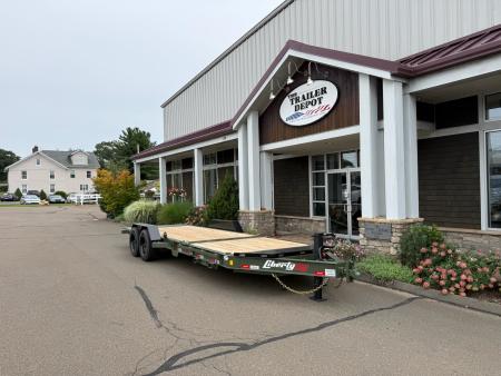 New Liberty 6'11" x 22' Split Deck I-Beam Tilt Trailer 17.5K
