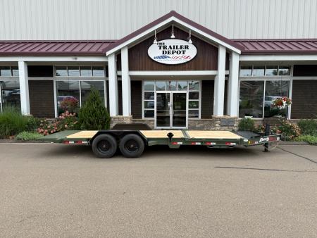 New Liberty 6'11  x 22' Split Deck I-Beam Tilt Trailer 17.5K